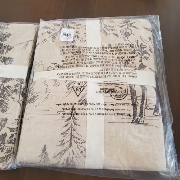 NWT Pottery Barn Rustic Forest 100% Cotton Shower Curtain 72×72" - Picture 11 of 12